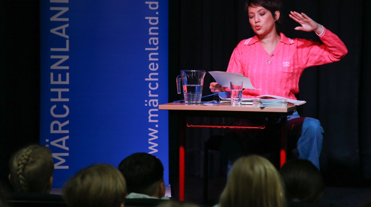 Madeleine Wehle liest in der Mendel-Grundschule vor